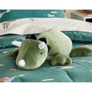 Pillowfort Dinosaur Weighted Plush Kids Throw Pillow Sensory Friendly Green 3LB